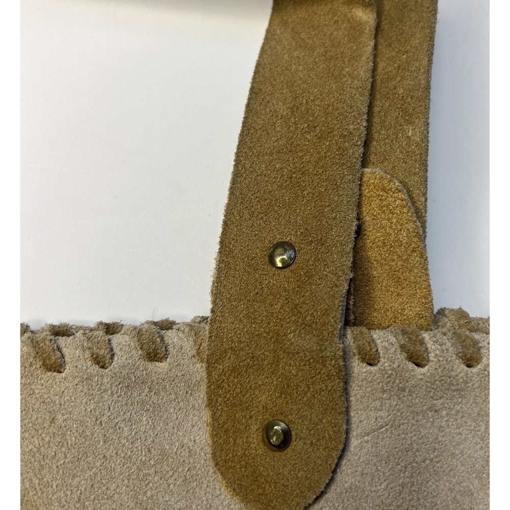 Vintage‎ Mexican Ethnic Tribal Leather Tote Bag Brown Indigenous - Picture 12 of 16